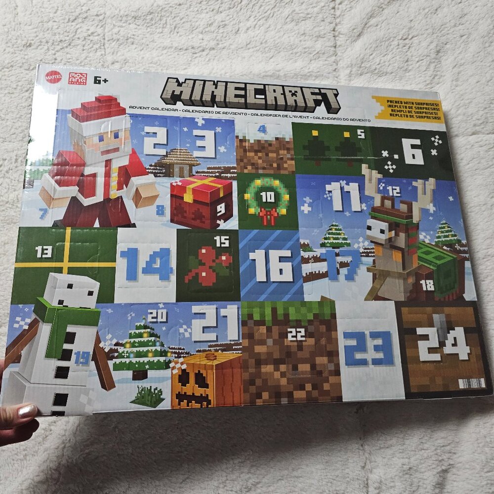 Mattel Minecraft Advent Calendar Christmas Holiday Video Game Gift NEW Sealed